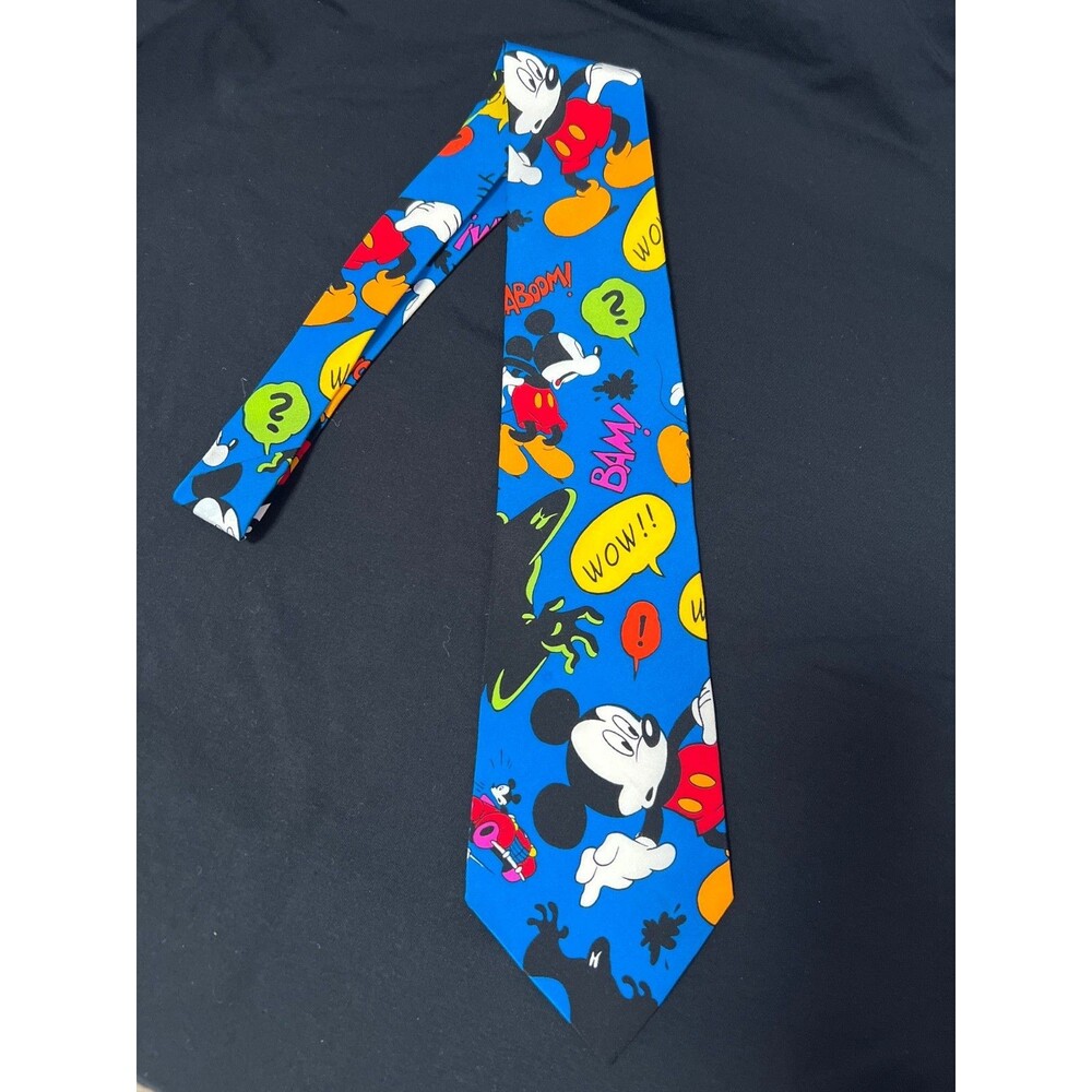Rare MICKEY MOUSE cartoon colorful silk Neck Tie NeckTie Disney Balancine Inc
